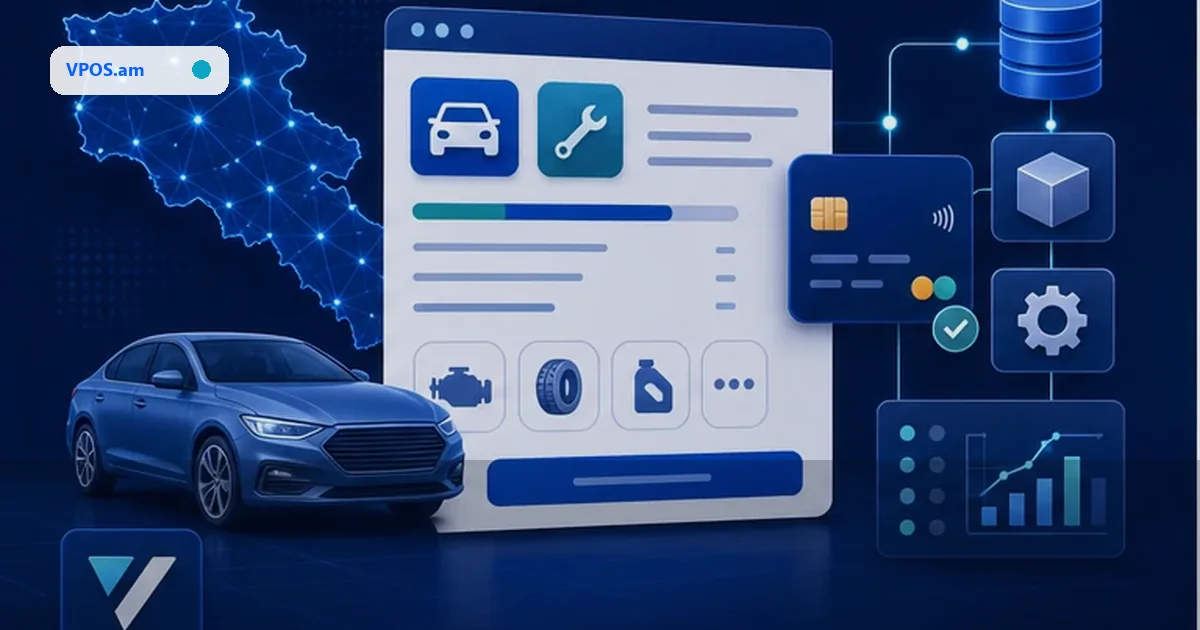 Оплата автосервисов и автомоек в Армении: заказ-наряд, запчасти и CRM