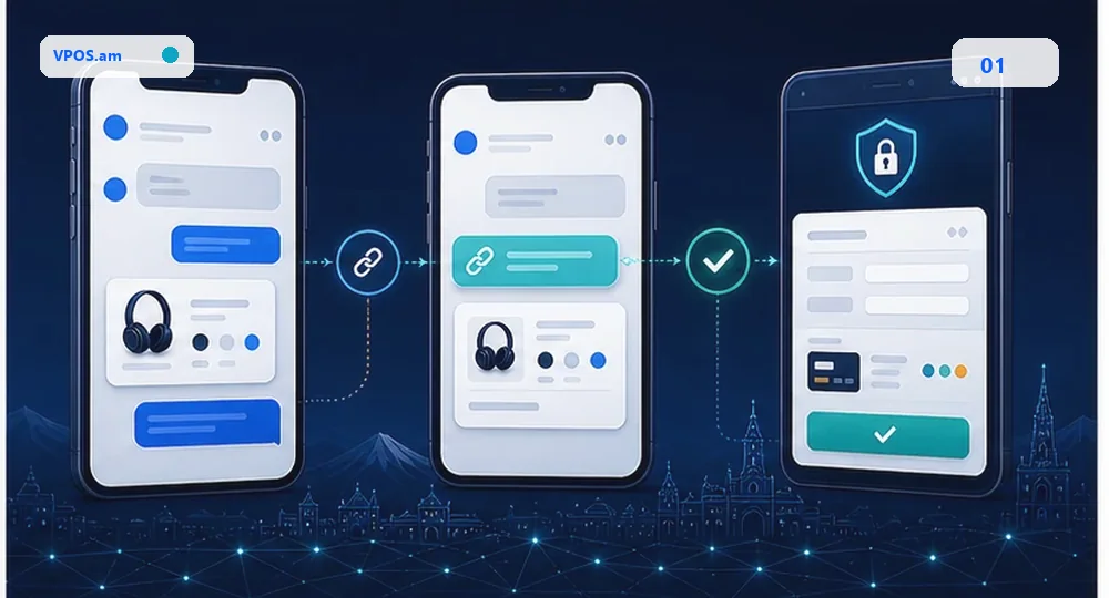 Messenger chat -> payment link