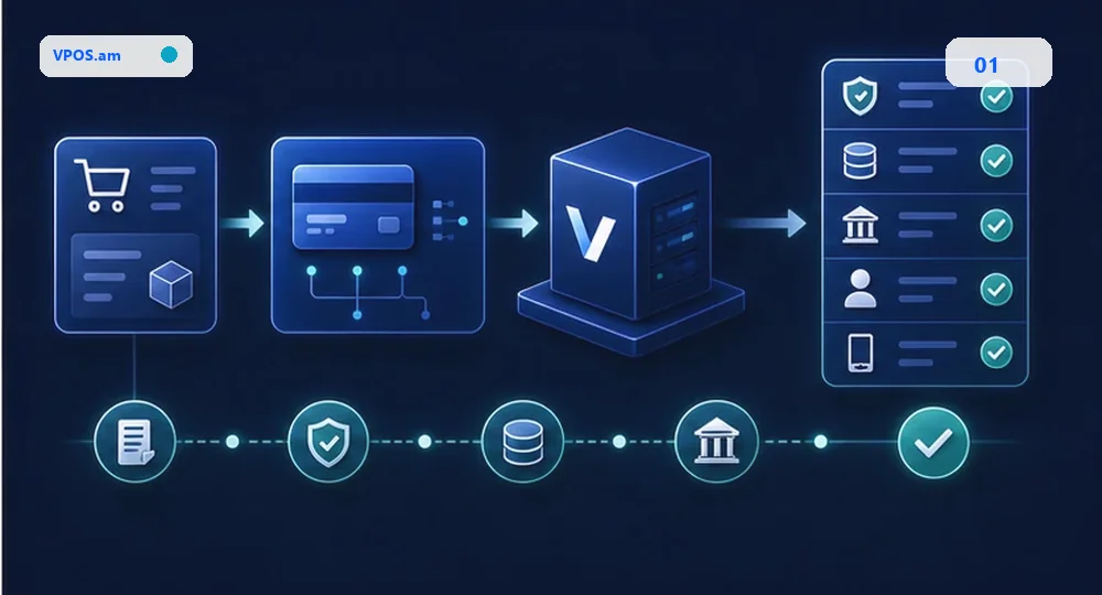 WooCommerce order -> payment gateway -> backend checks